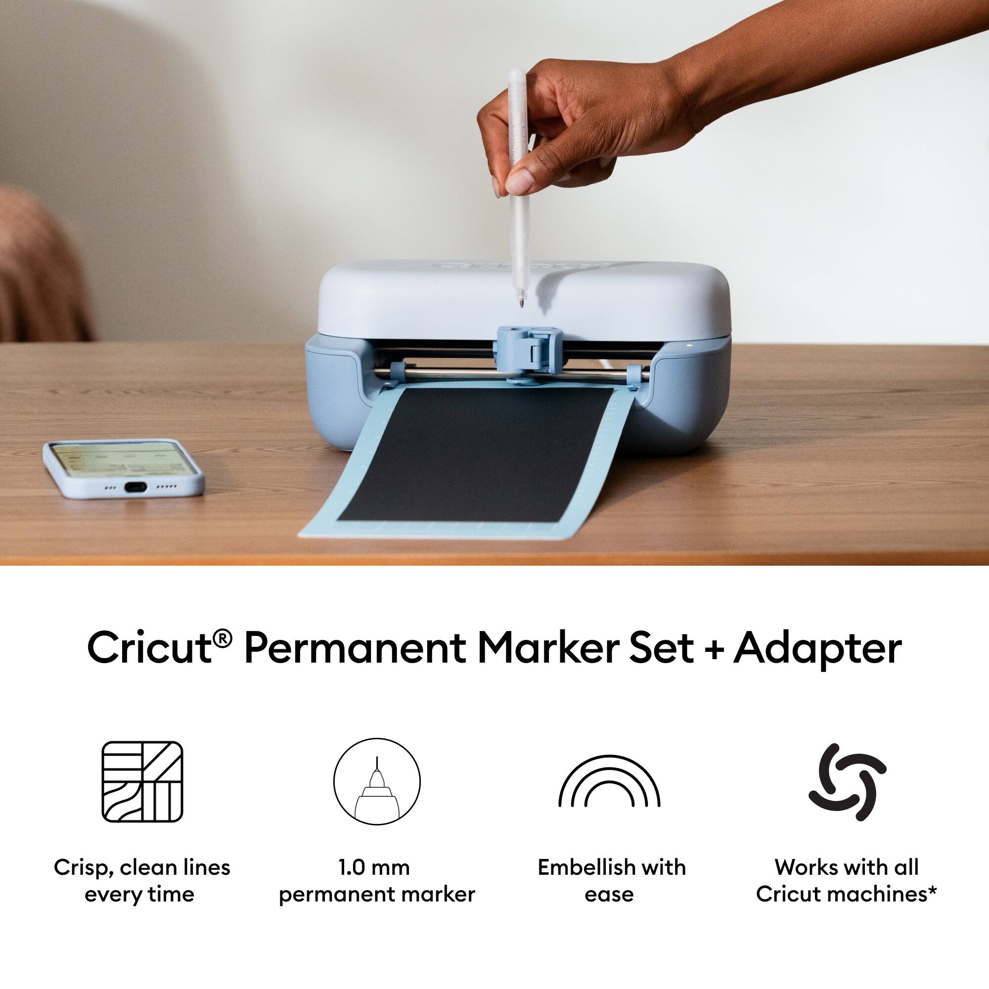 Cricut® 1.0mm Black Permanent Markers
